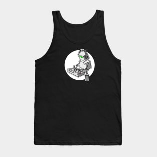 Robot Playing 909 Drum Machine Tank Top